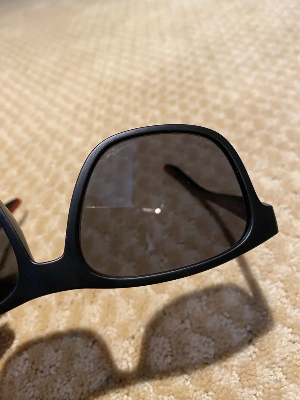 Prada Sunglasses with Red Accents Polarized Glasses